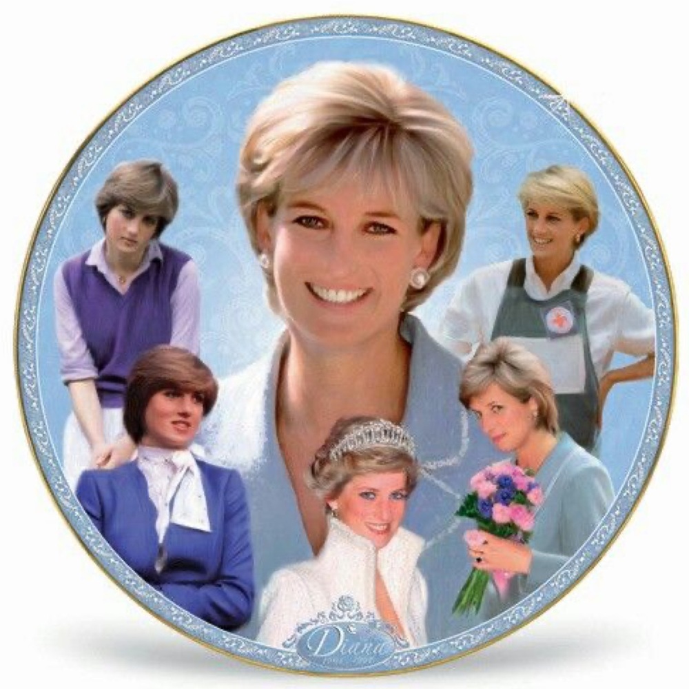Princess Diana The People's Princess Memorial Plate Danbury‎ Royal Worcester
